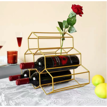 fashion rack de vinhos nobres hexagonais